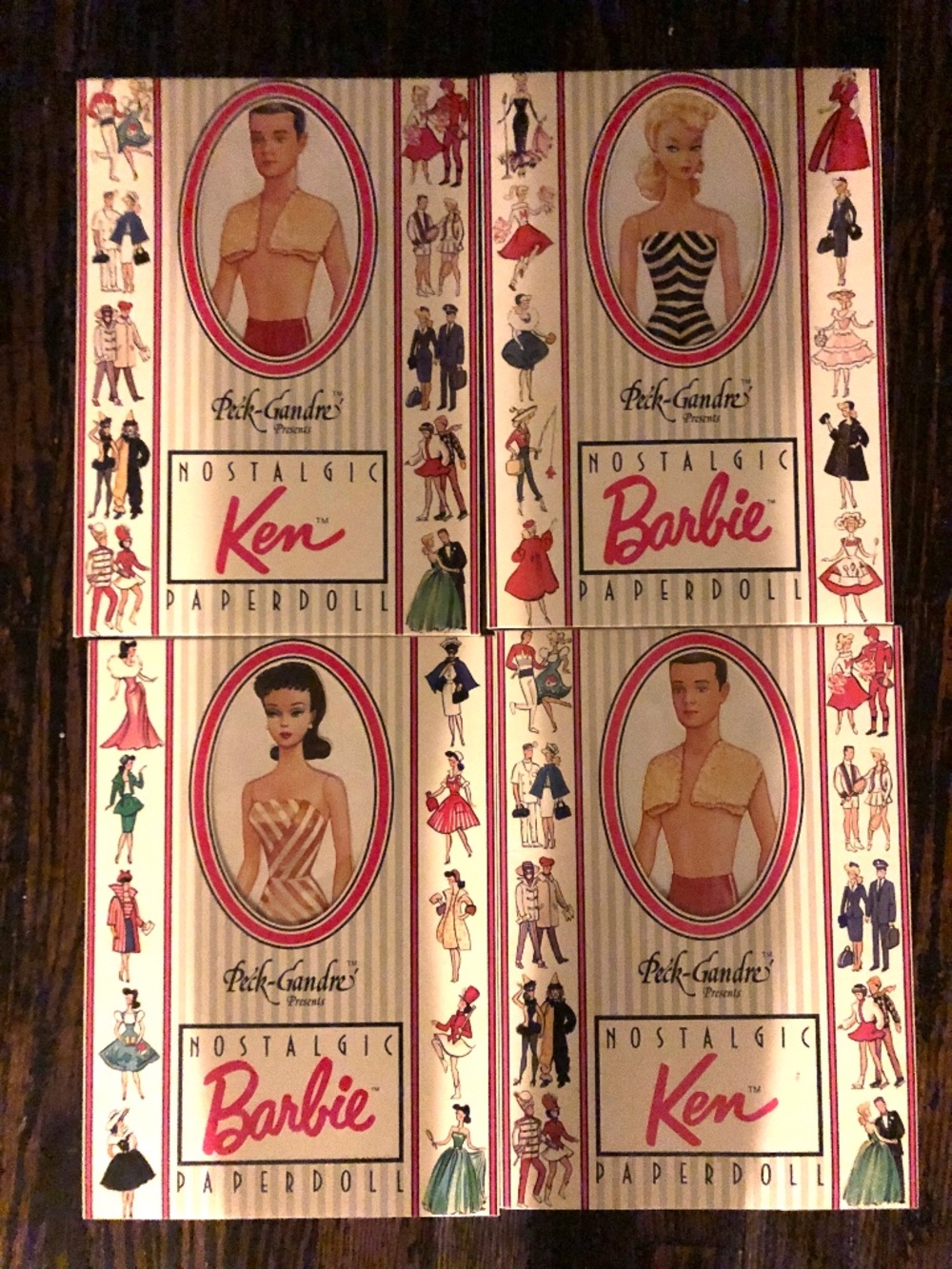 Vintage Barbie Paper Doll Set